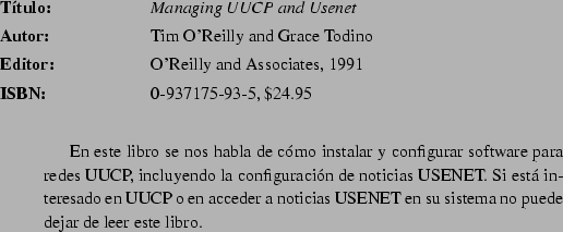 \begin{abib}
{The Magic Garden Explained}
{Berny Goodheart and James Cox}
{Prent...
...n libro muy moderno sobre
el ncleo UNIX, pues se public en 1.994.}
\end{abib}