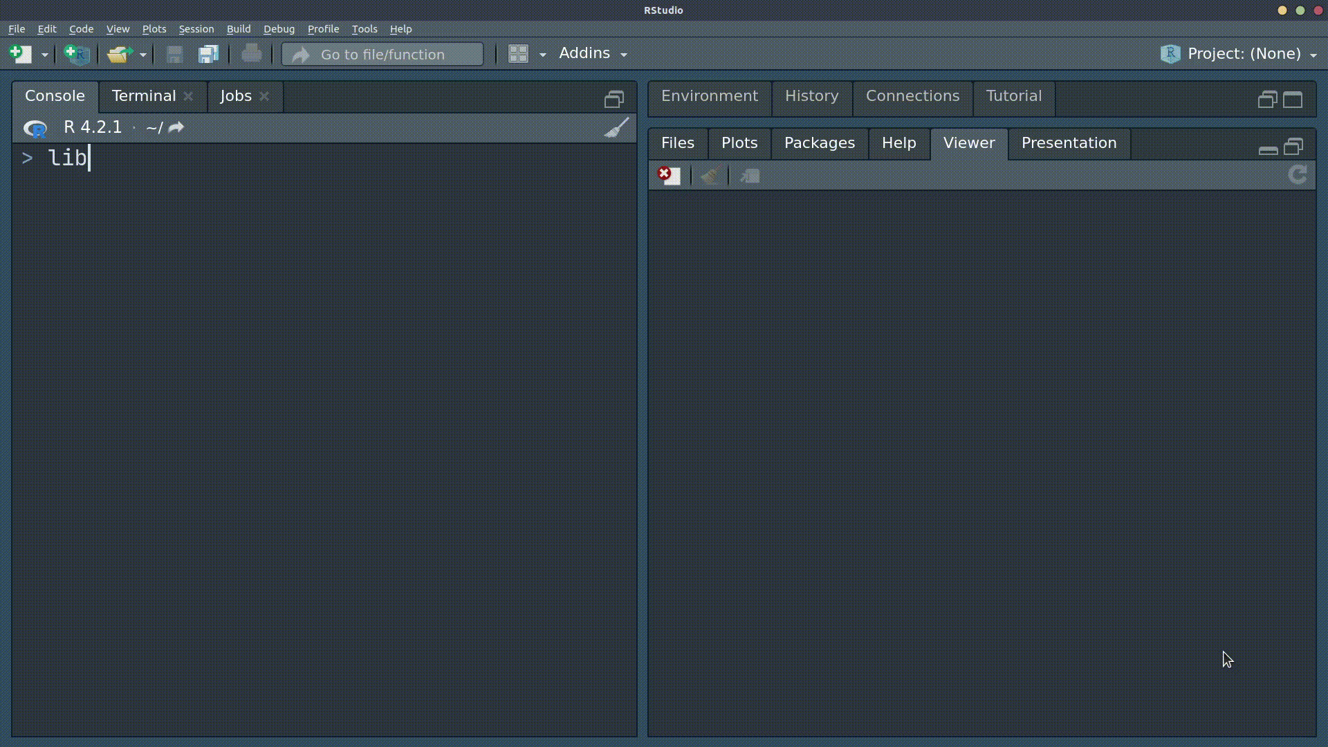 GIF of RStudio IDE console showing
the loading of flashr \[library(flashr)\] and the creation of a data
types deck with flashcard('data_types'). The deck opens in the viewer
where terms and descriptions are clicked through.