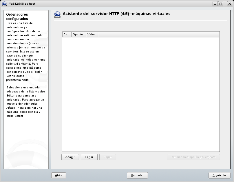 Configuración de Sitios Web Virtuales.