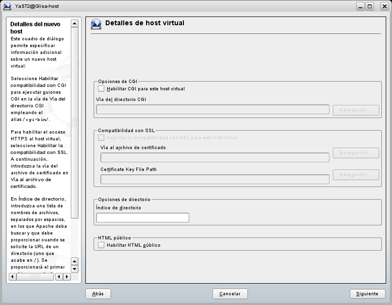 Datos de Scripting de un Sitio Web Virtual.