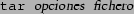 \begin{tscreen}
\char93  cd / \\
\char93  tar xvf backup.tar
\end{tscreen}