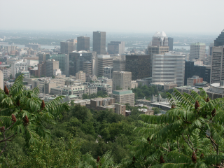 [View from Mont 
Royal on Montreal]