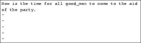 \begin{tscreen}\fbox{\begin{minipage}{0.8\textwidth}
Now is the time for all goo...
...\underline{\ } \\
\~{} \\
\~{} \\
\~{} \\
\~{}
\end{minipage}}\end{tscreen}