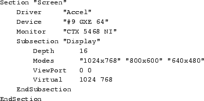 \begin{tscreen}\begin{verbatim}XFree86 Version 3.1 / X Window System
(protocol...
...raphics adaptors (Patchlevel 0)
mmio_928, s3_generic\end{verbatim}\end{tscreen}