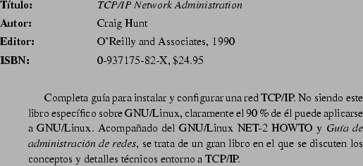 \begin{abib}
{The Design of the UNIX Operating System}
{Maurice J. Bach}
{Prenti...
...menzar si quiere
entender los engranajes internos del ncleo Linux.}
\end{abib}